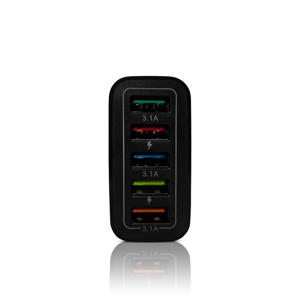 48 Watt 4-Port USB 3.0 Fast Charging Adapter Compatible with Apple, Android, Etc